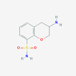 3-Amino-3,4-dihydro-2H-1-benzopyran-8-sulfonamide