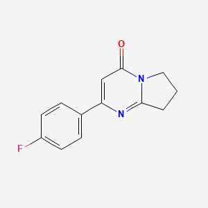 2-(4-Fluorophenyl)-4H,6H,7H,8H-pyrrolo[1,2-a]pyrimidin-4-one