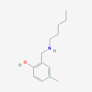 4-Methyl-2-[(pentylamino)methyl]phenol