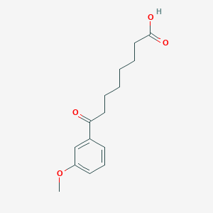 molecular formula C15H20O4 B1325258 8-(3-Methoxyphenyl)-8-oxooctanoic acid CAS No. 898765-63-4