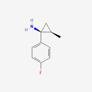 (1S,2R)-1-(4-Fluorophenyl)-2-methylcyclopropan-1-amine