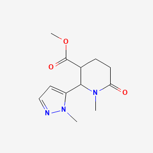 Methyl 1-methyl-2-(1-methyl-1H-pyrazol-5-yl)-6-oxopiperidine-3-carboxylate