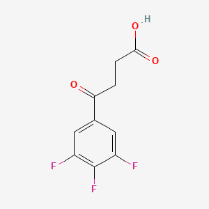 molecular formula C10H7F3O3 B1325266 4-Oxo-4-(3,4,5-trifluorophenyl)butyric acid CAS No. 898765-87-2