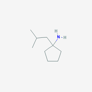 1-(2-Methylpropyl)cyclopentan-1-amine