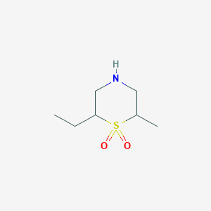 2-Ethyl-6-methylthiomorpholine 1,1-dioxide