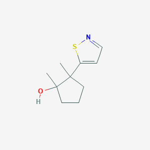 1,2-Dimethyl-2-(1,2-thiazol-5-yl)cyclopentan-1-ol