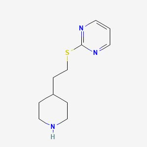 2-{[2-(Piperidin-4-yl)ethyl]sulfanyl}pyrimidine