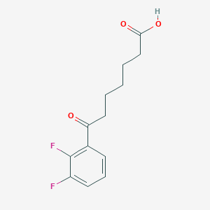 molecular formula C13H14F2O3 B1325275 7-(2,3-Difluorophenyl)-7-oxoheptanoic acid CAS No. 898766-19-3
