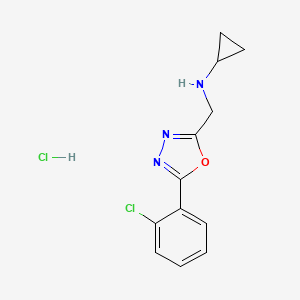 N-{[5-(2-chlorophenyl)-1,3,4-oxadiazol-2-yl]methyl}cyclopropanamine hydrochloride