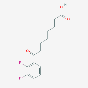 molecular formula C14H16F2O3 B1325276 8-(2,3-Difluorophenyl)-8-oxooctanoic acid CAS No. 898766-22-8