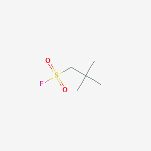 molecular formula C5H11FO2S B13252773 2,2-Dimethylpropane-1-sulfonyl fluoride 