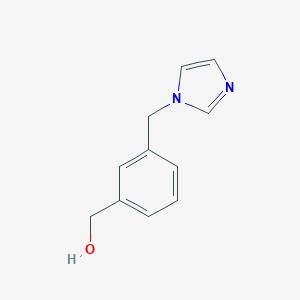 molecular formula C11H12N2O B132528 [3-(1H-Imidazol-1-ylmethyl)phenyl]methanol CAS No. 151055-79-7