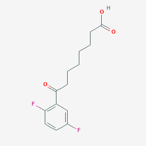 molecular formula C14H16F2O3 B1325283 8-(2,5-Difluorophenyl)-8-oxooctanoic acid CAS No. 898766-40-0