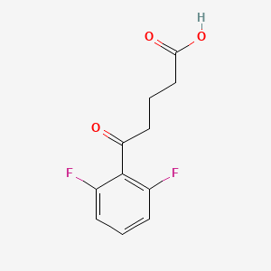 molecular formula C11H10F2O3 B1325284 5-(2,6-Difluorophenyl)-5-oxovaleric acid CAS No. 898766-43-3