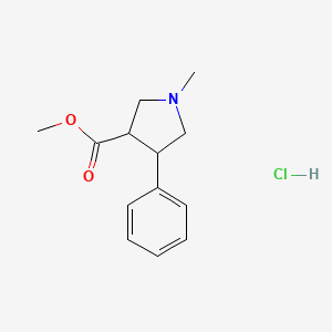 Methyl 1-methyl-4-phenylpyrrolidine-3-carboxylate hydrochloride