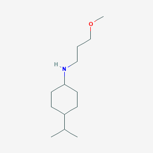 molecular formula C13H27NO B13252872 N-(3-Methoxypropyl)-4-(propan-2-yl)cyclohexan-1-amine 