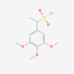 1-(3,4,5-Trimethoxyphenyl)ethane-1-sulfonyl chloride