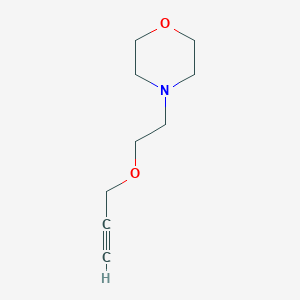 molecular formula C9H15NO2 B13252888 4-[2-(Prop-2-yn-1-yloxy)ethyl]morpholine 