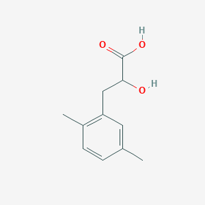 molecular formula C11H14O3 B13252894 3-(2,5-Dimethylphenyl)-2-hydroxypropanoic acid 