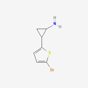 2-(5-Bromothiophen-2-yl)cyclopropan-1-amine