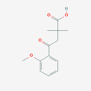 molecular formula C13H16O4 B1325292 2,2-Dimethyl-4-(2-methoxyphenyl)-4-oxobutyric acid CAS No. 898766-64-8