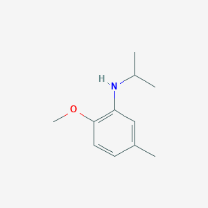 molecular formula C11H17NO B13252936 2-methoxy-5-methyl-N-(propan-2-yl)aniline 