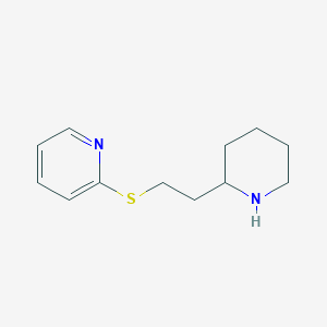 2-([2-(Piperidin-2-YL)ethyl]sulfanyl)pyridine