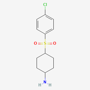 4-(4-Chlorobenzenesulfonyl)cyclohexan-1-amine