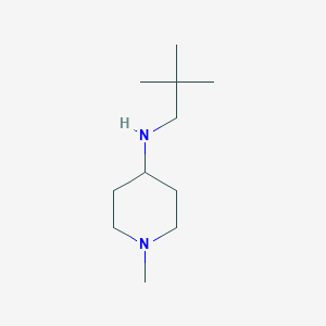 molecular formula C11H24N2 B13253023 N-(2,2-dimethylpropyl)-1-methylpiperidin-4-amine 