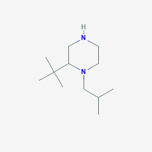 2-Tert-butyl-1-(2-methylpropyl)piperazine