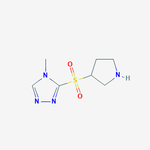 4-Methyl-3-(pyrrolidine-3-sulfonyl)-4H-1,2,4-triazole