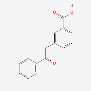 molecular formula C15H12O3 B1325307 3-(2-Oxo-2-phenylethyl)benzoic acid CAS No. 898766-97-7
