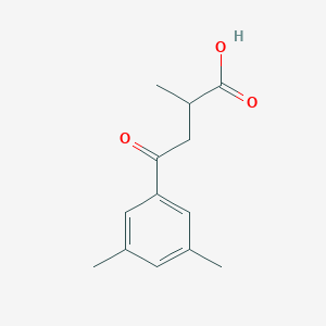 molecular formula C13H16O3 B1325308 4-(3,5-Dimethylphenyl)-2-methyl-4-oxobutyric acid CAS No. 898767-01-6