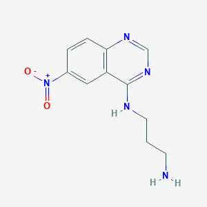 N-(3-Aminopropyl)-6-nitroquinazolin-4-amine