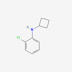 molecular formula C10H12ClN B13253183 2-chloro-N-cyclobutylaniline 