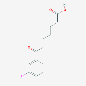 B1325319 7-(3-Iodophenyl)-7-oxoheptanoic acid CAS No. 898790-89-1
