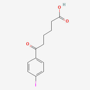 molecular formula C12H13IO3 B1325321 6-(4-碘苯基)-6-氧代己酸 CAS No. 854658-73-4