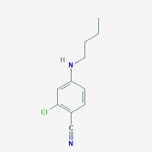 molecular formula C11H13ClN2 B13253214 4-(Butylamino)-2-chlorobenzonitrile 