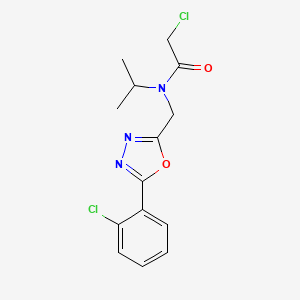 2-chloro-N-{[5-(2-chlorophenyl)-1,3,4-oxadiazol-2-yl]methyl}-N-isopropylacetamide