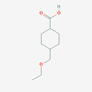 molecular formula C10H18O3 B13253226 4-(Ethoxymethyl)cyclohexane-1-carboxylic acid 