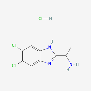 1-(5,6-Dichloro-1H-1,3-benzodiazol-2-yl)ethan-1-amine hydrochloride