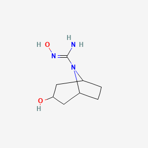 N',3-dihydroxy-8-azabicyclo[3.2.1]octane-8-carboximidamide