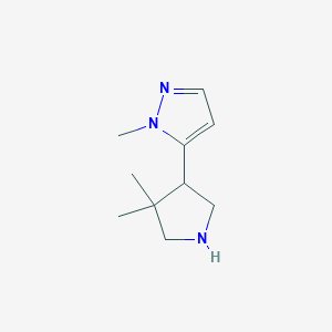 5-(4,4-Dimethylpyrrolidin-3-yl)-1-methyl-1H-pyrazole