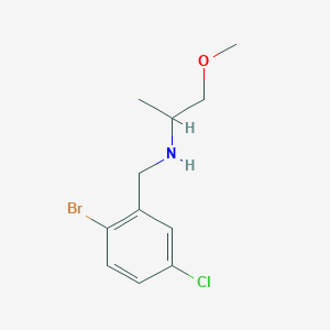 [(2-Bromo-5-chlorophenyl)methyl](1-methoxypropan-2-yl)amine