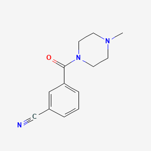 molecular formula C13H15N3O B1325333 3-(4-Methylpiperazine-1-carbonyl)benzonitrile CAS No. 1016743-09-1