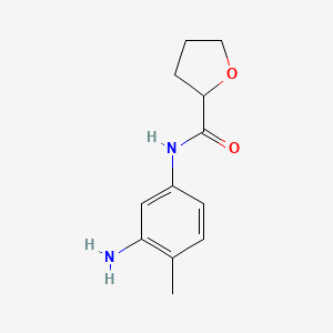 molecular formula C12H16N2O2 B1325336 N-(3-Amino-4-methylphenyl)tetrahydro-2-furancarboxamide CAS No. 1016719-28-0