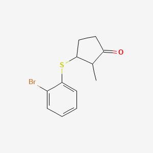 3-[(2-Bromophenyl)sulfanyl]-2-methylcyclopentan-1-one