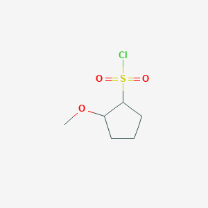 molecular formula C6H11ClO3S B13253484 2-Methoxycyclopentane-1-sulfonyl chloride 