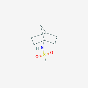 molecular formula C8H15NO2S B13253506 Bicyclo[2.2.1]heptan-1-ylmethanesulfonamide 