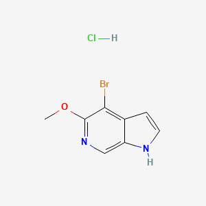 molecular formula C8H8BrClN2O B13253527 4-bromo-5-methoxy-1H-pyrrolo[2,3-c]pyridine hydrochloride 